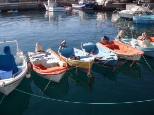 Corfu Grand Island Tour / fishing boats