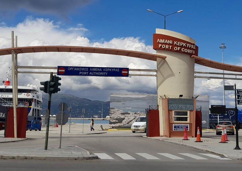 Corfu Port entrance