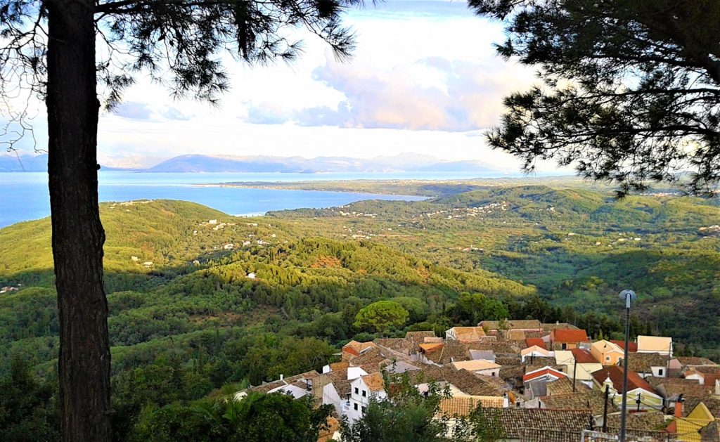 Corfu hidden gems. CHLOMOS VILLAGE